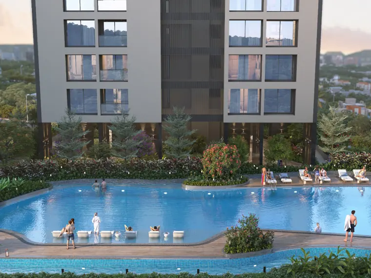 Swimming pool with lazy river at ANP Privado Baner
